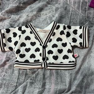 Build-A-Bear Heart Cardigan